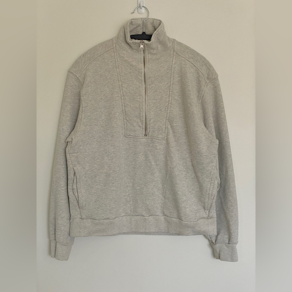 Everlane The Track Half Zip Sweatshirt